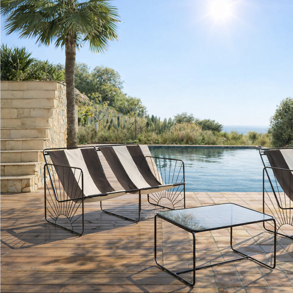 Sunrise double bench