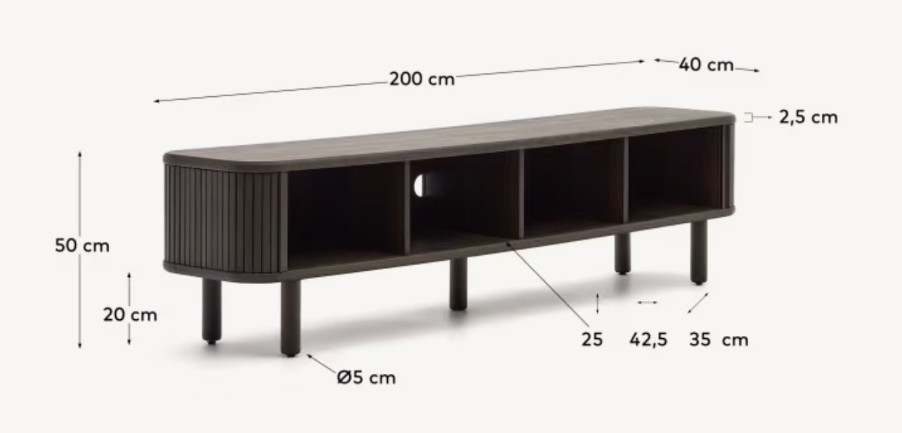 Slide tv stand