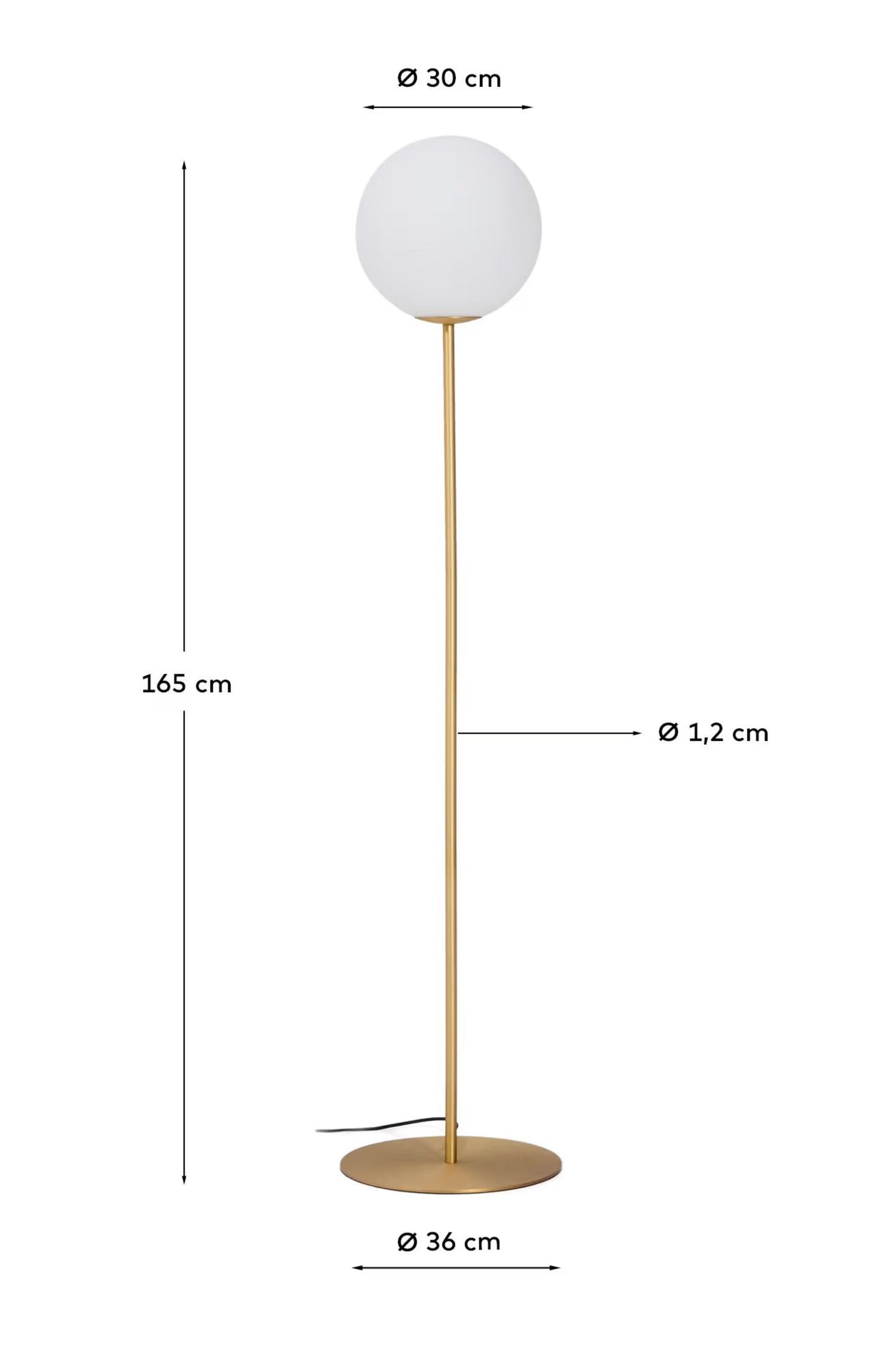 Globe floorlamp