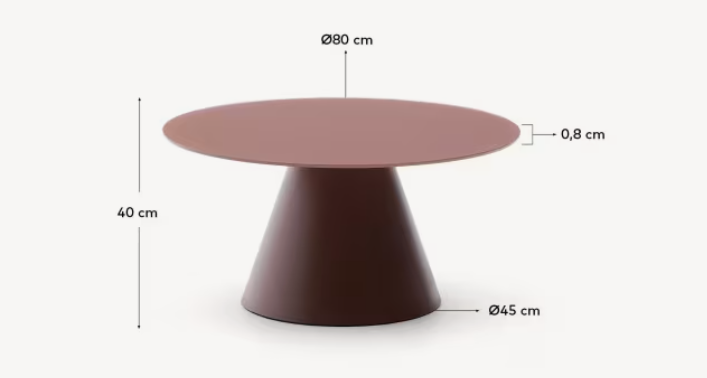 Conic coffee table