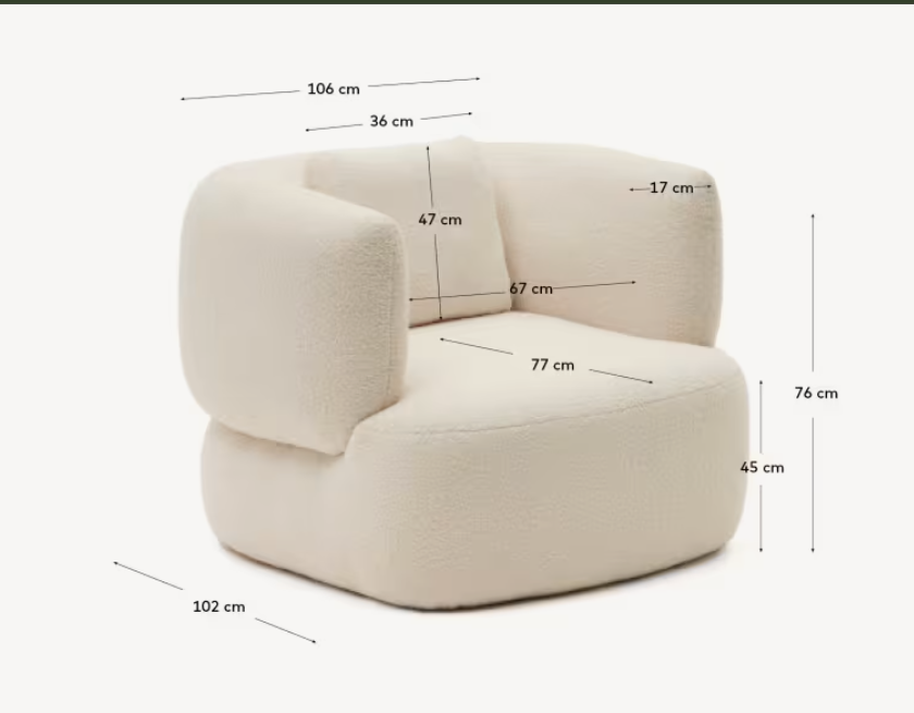 Bouclé fauteuil
