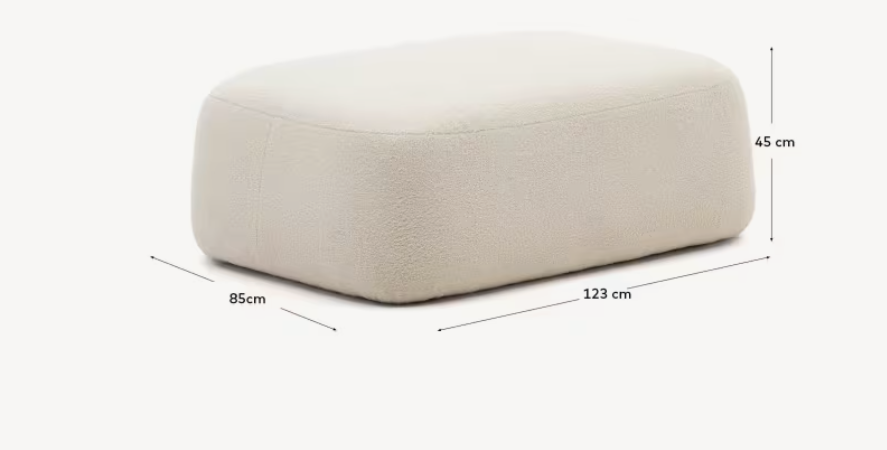 Bouclé pouf