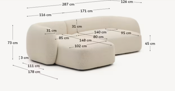 Bouclé sofa