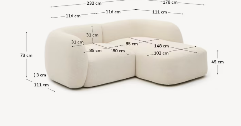 Bouclé sofa