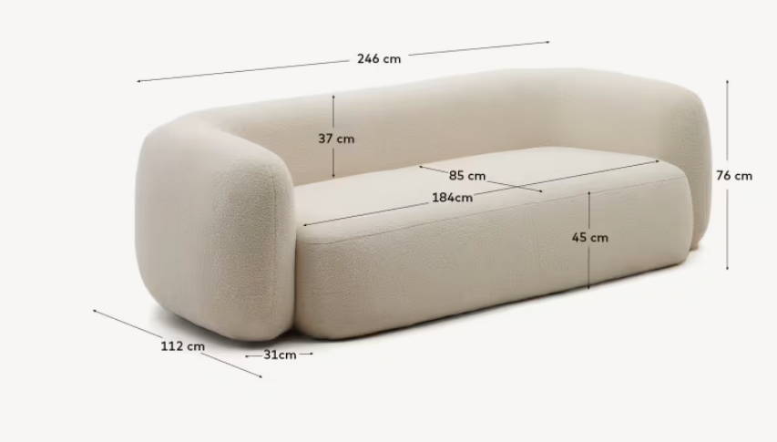 Bouclé sofa