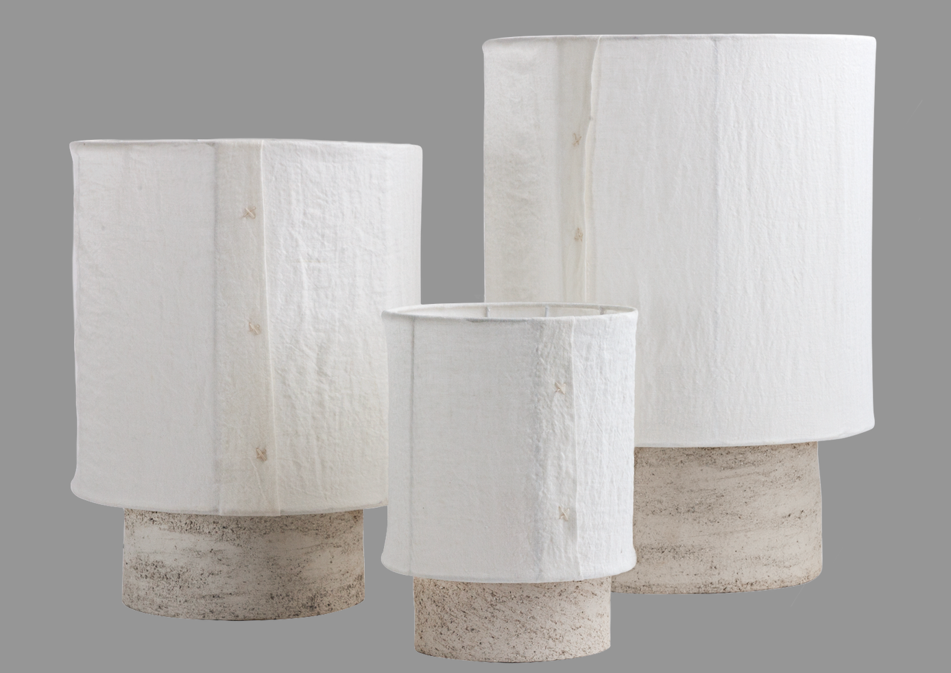 White sandstone lamp