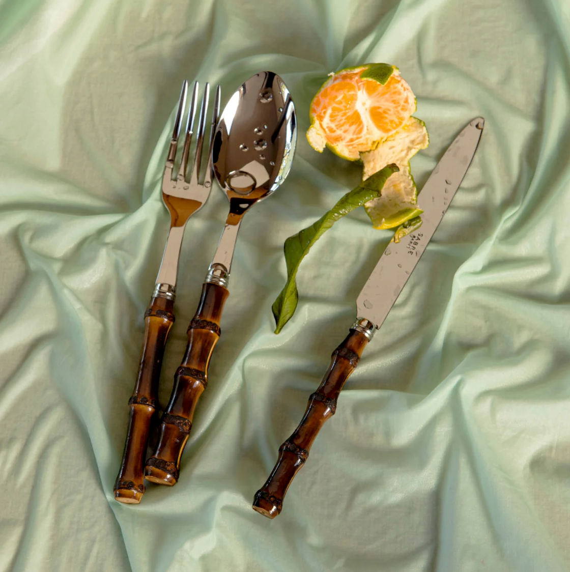 Panda, Bamboe - 5-piece cutlery set