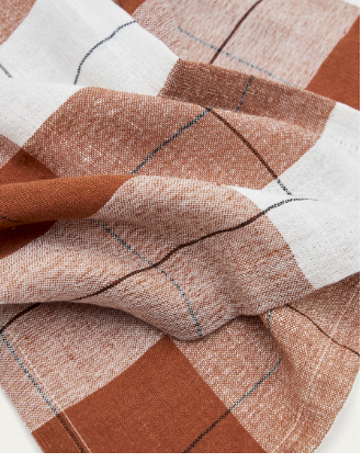 Set of 2 napkins with squares