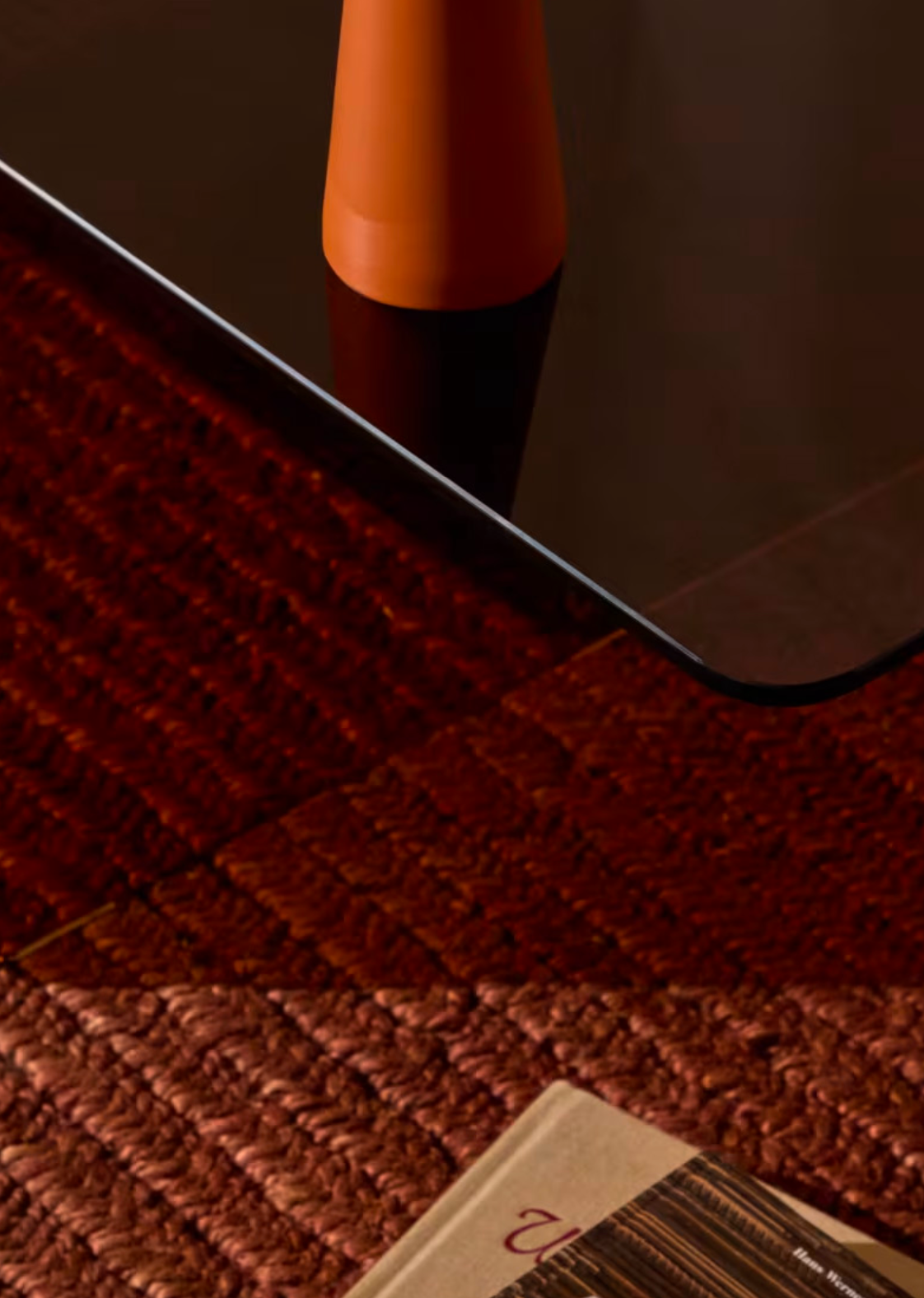 Zaren Glass coffee table - email to order