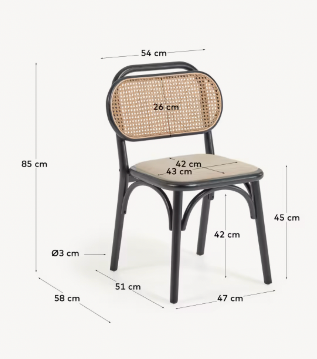 Rattan low chair - email to order