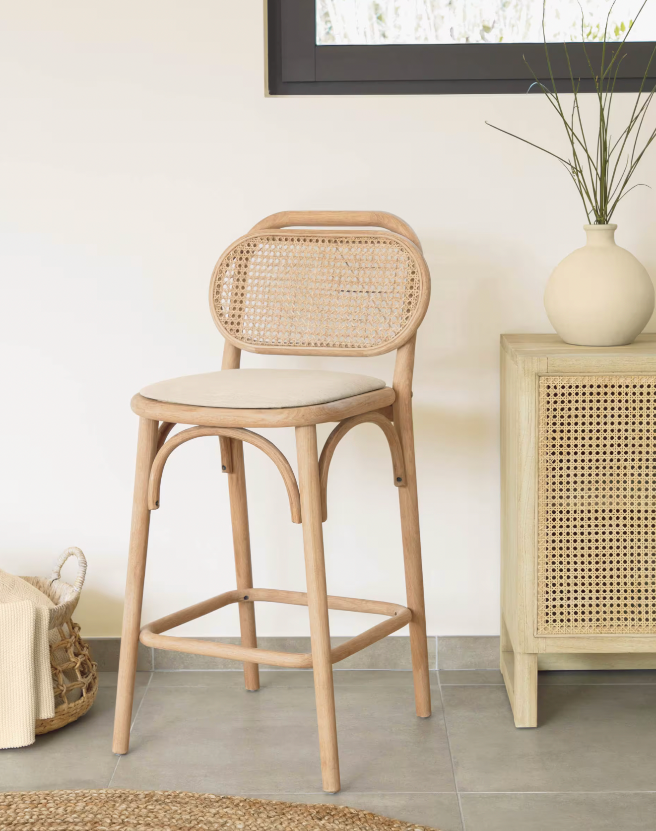 Rattan high chair - email to order