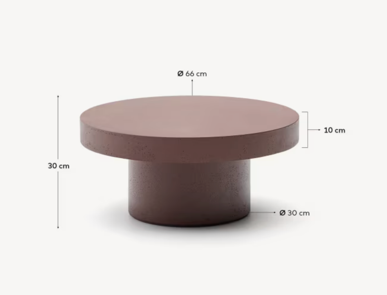 Circle coffee table