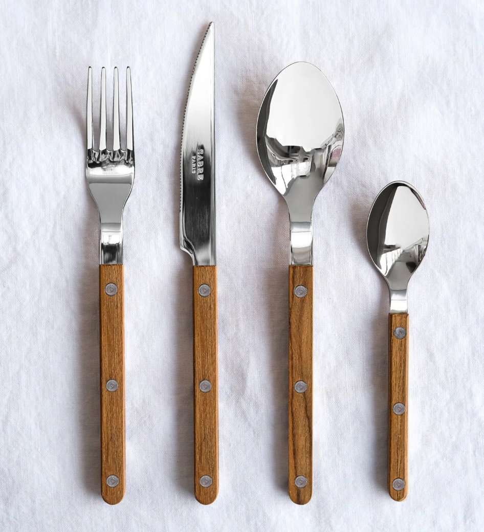 Bistrot teak - 4-piece cutlery set