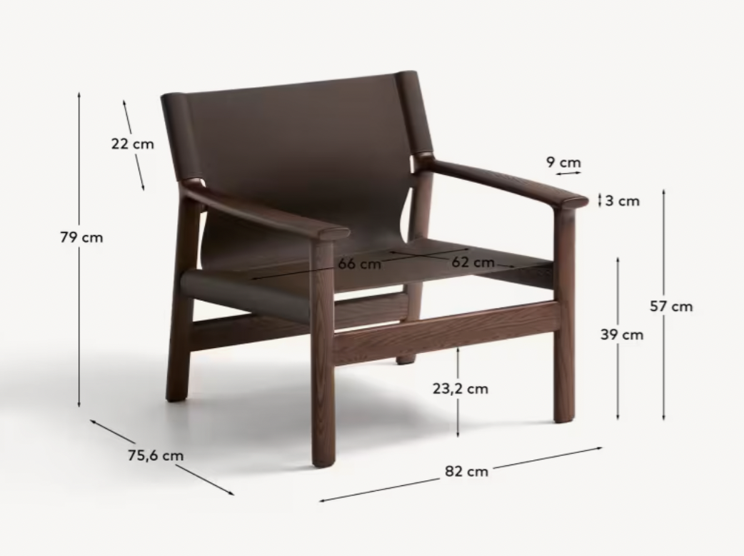 Leather loungechair