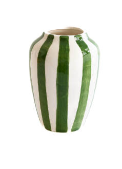 Striped ceramic vases - medium
