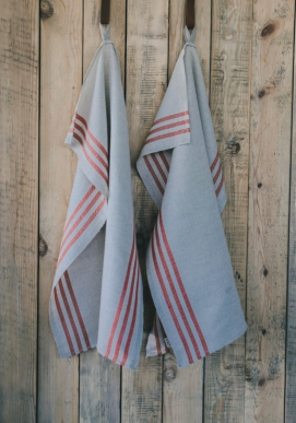 Kitchen towels with 3 large stripes