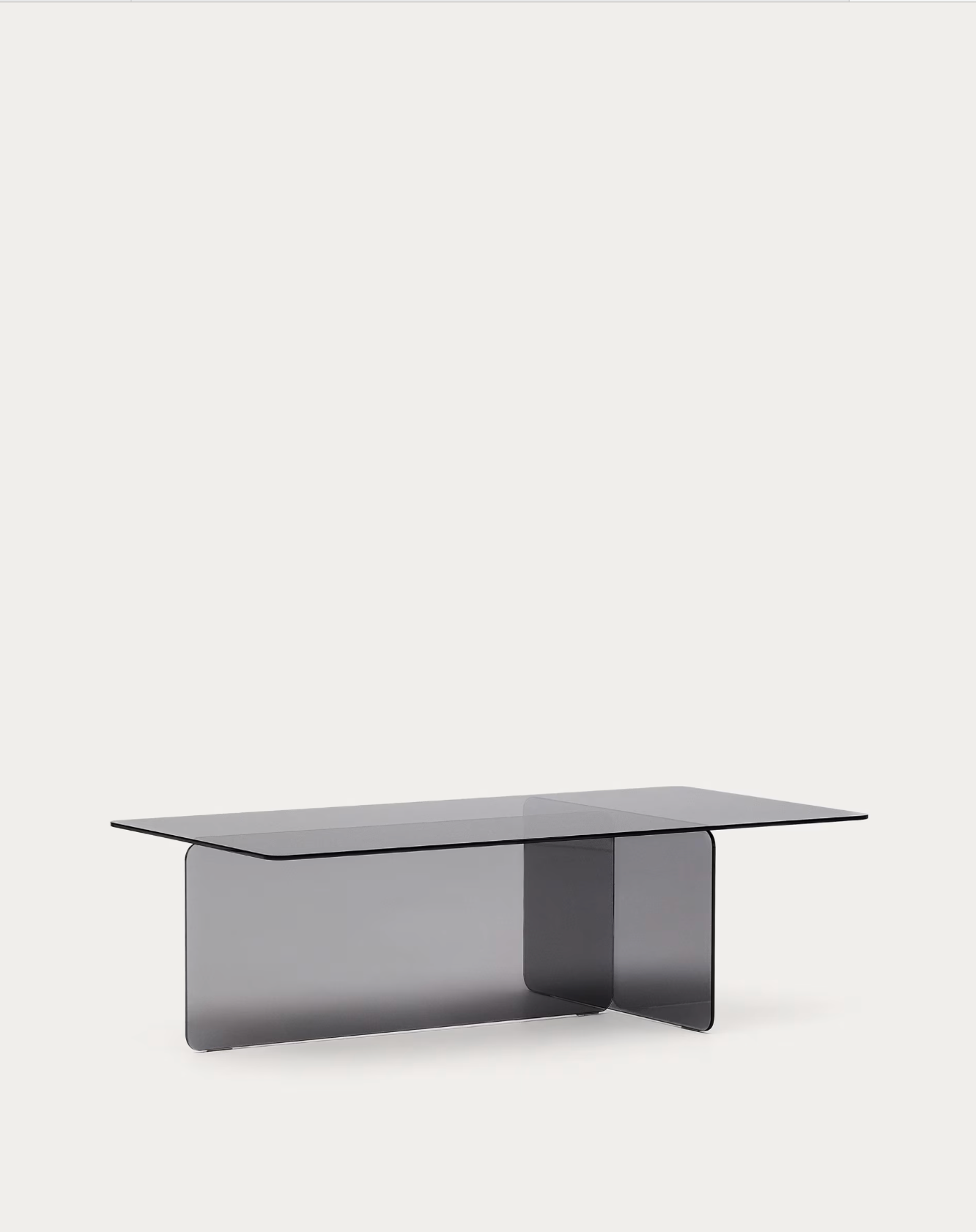 Zaren Glass coffee table - email to order