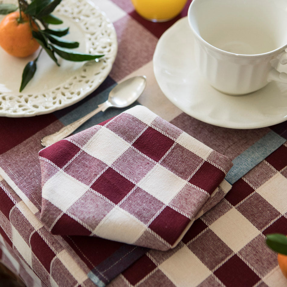 Woven cotton napkins