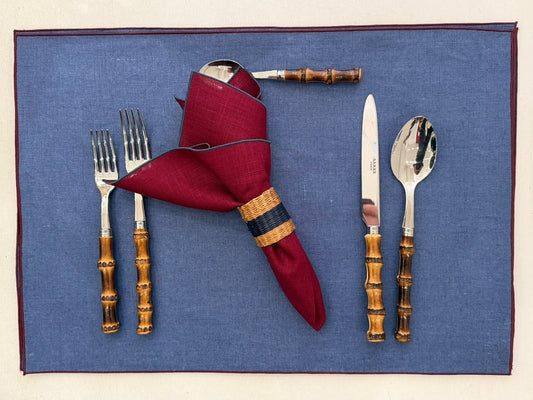 Duo coated placemats set of 6