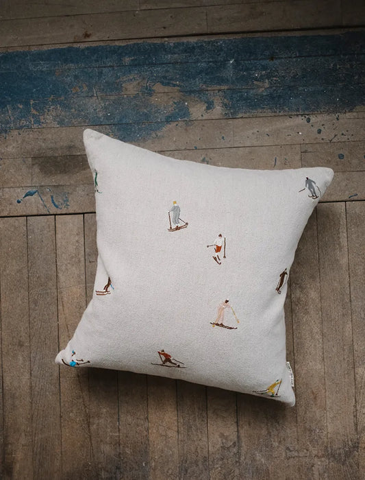 Ski themed pillows
