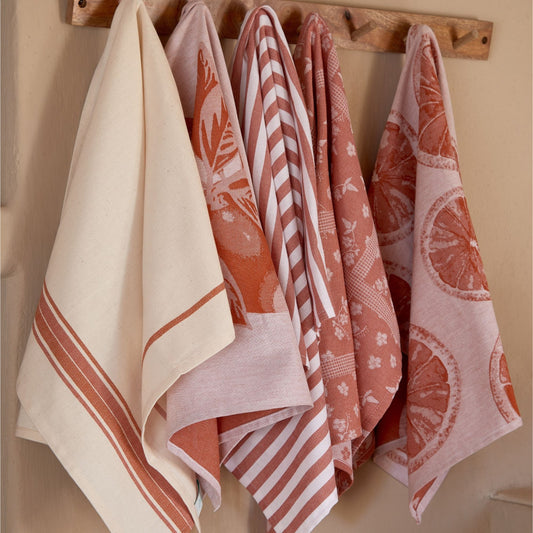 Kitchen towels with french stripes