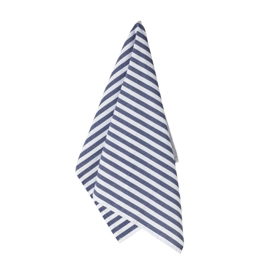 White & blue kitchen towel