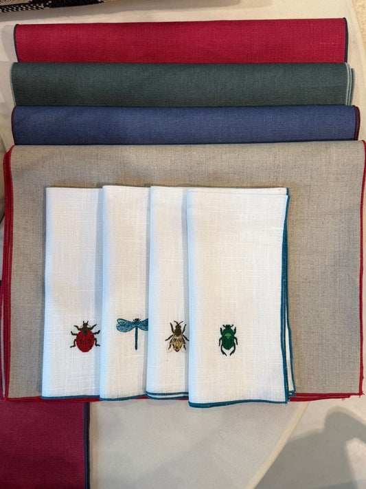 Insect napkins - set of 4