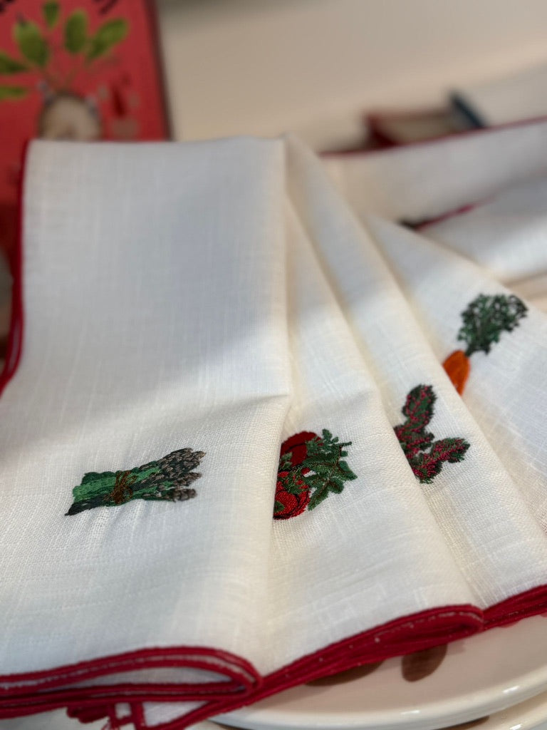 Duo vegetable napkins - set of 4