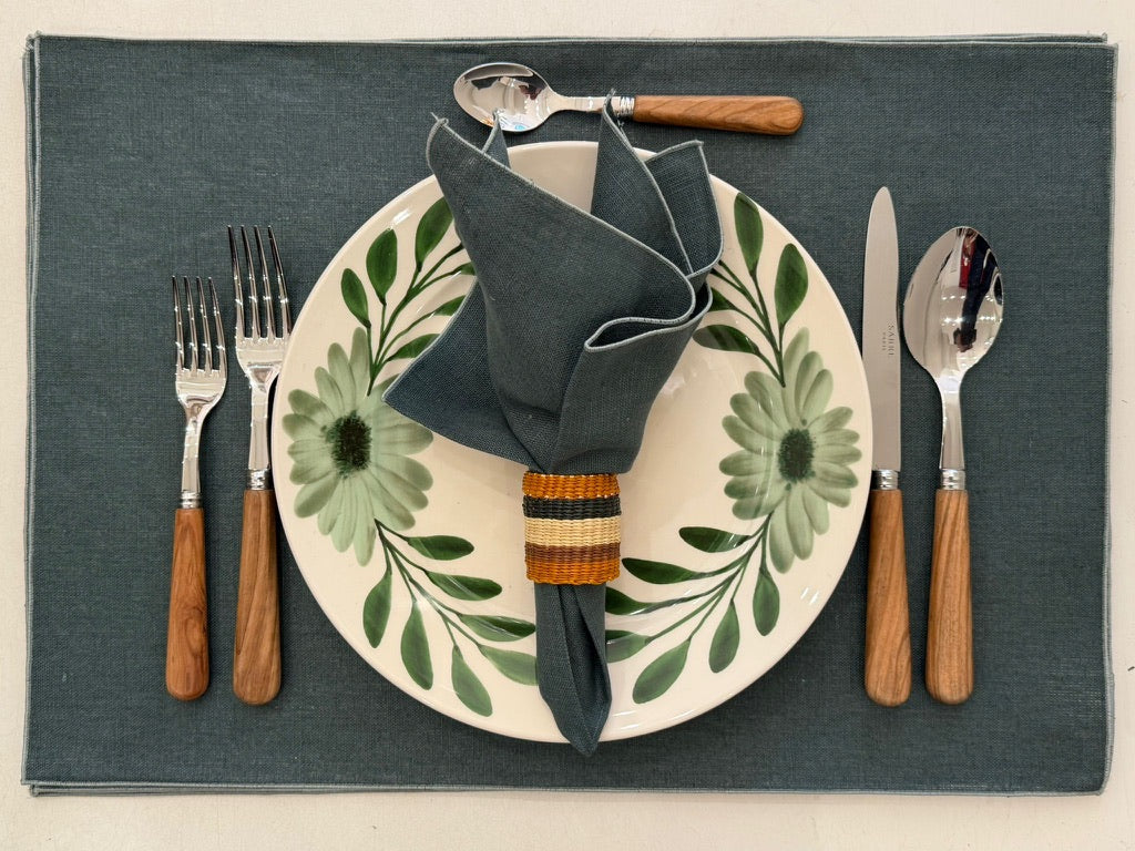 Duo coated placemats set of 6
