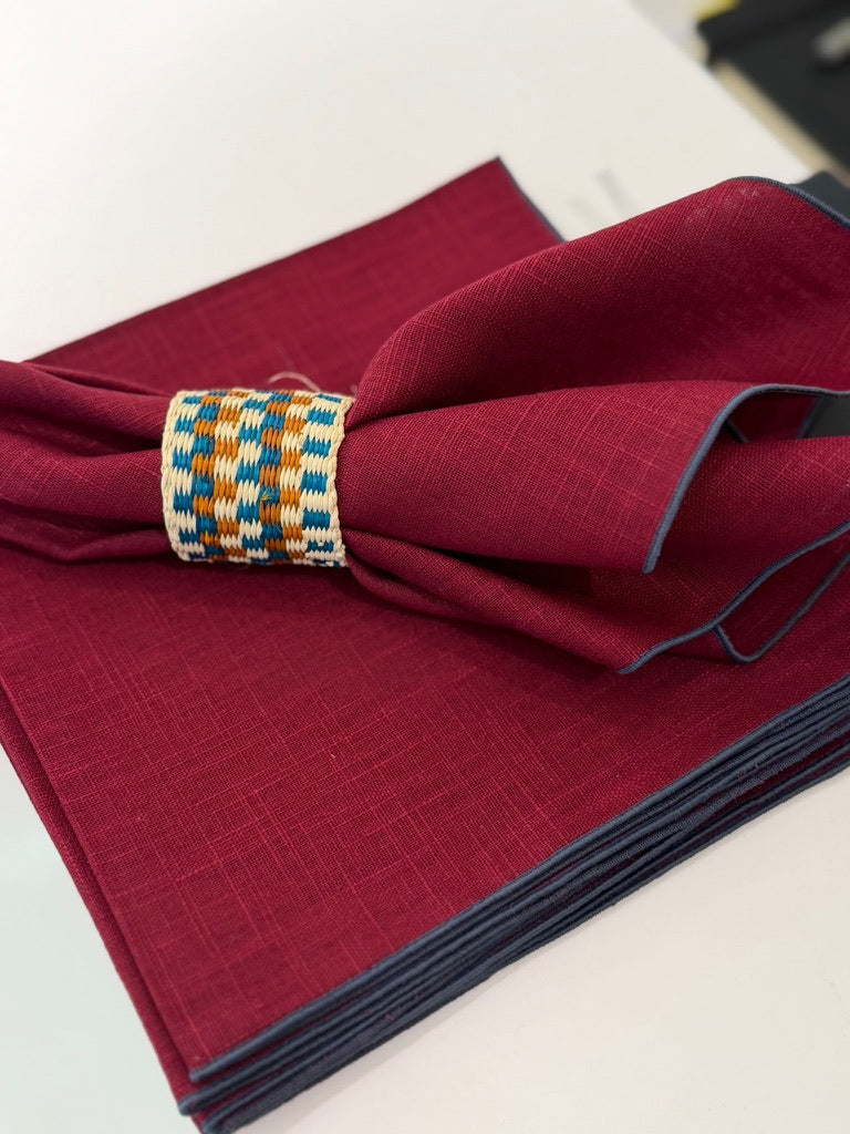 Duo linen napkins set of 6
