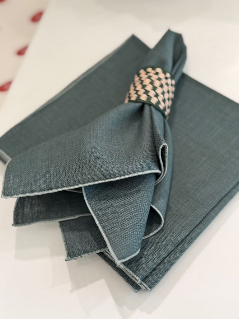 Duo linen napkins set of 6