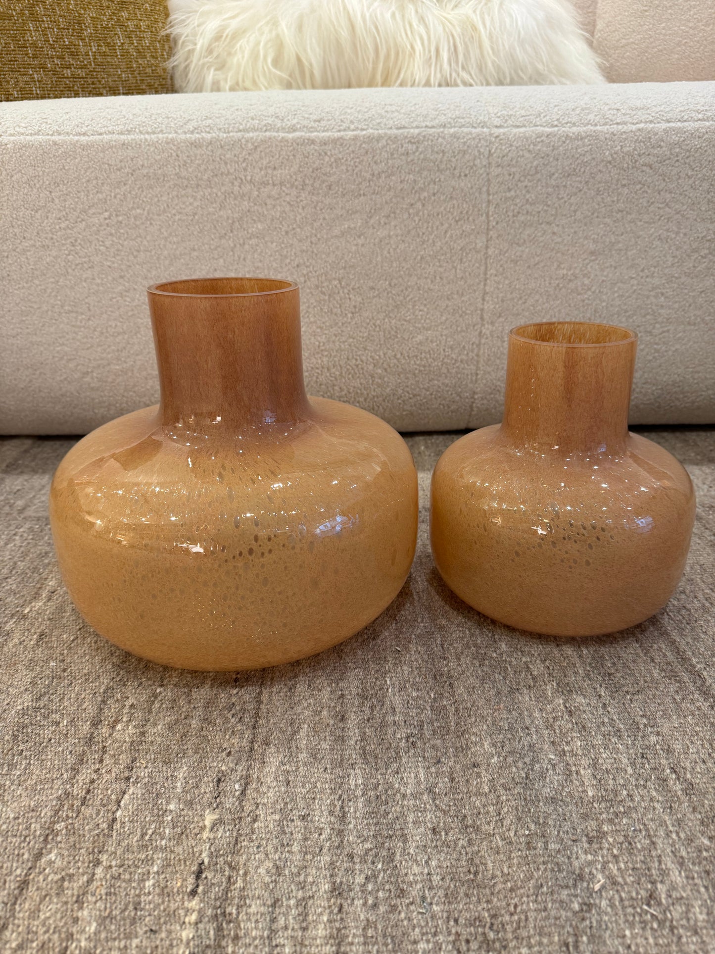 Honey glass tube vases