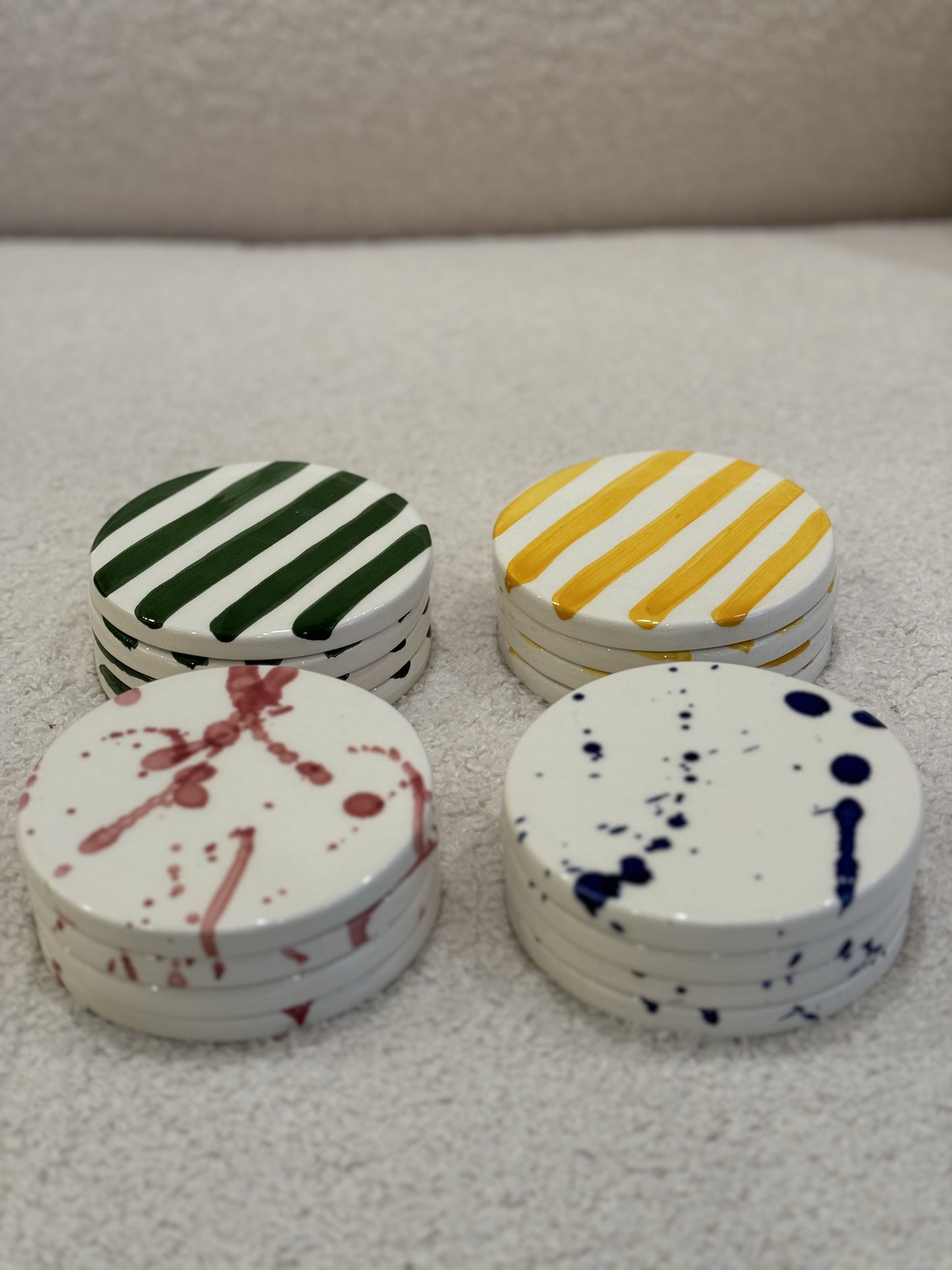 Ceramic Coasters - set of 4