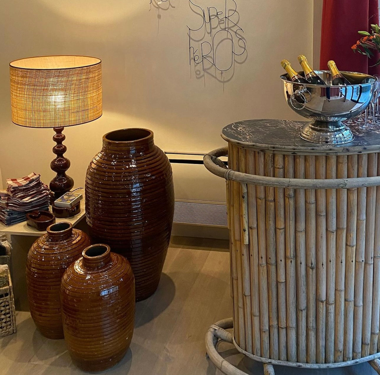 Ceramic brown vase - Pick up in store