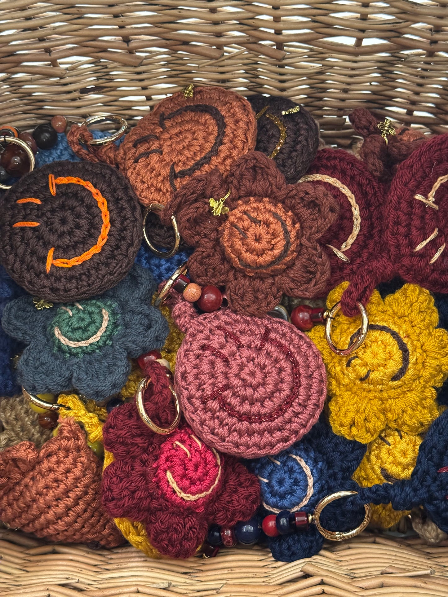 Crochet key hangers/bag charms