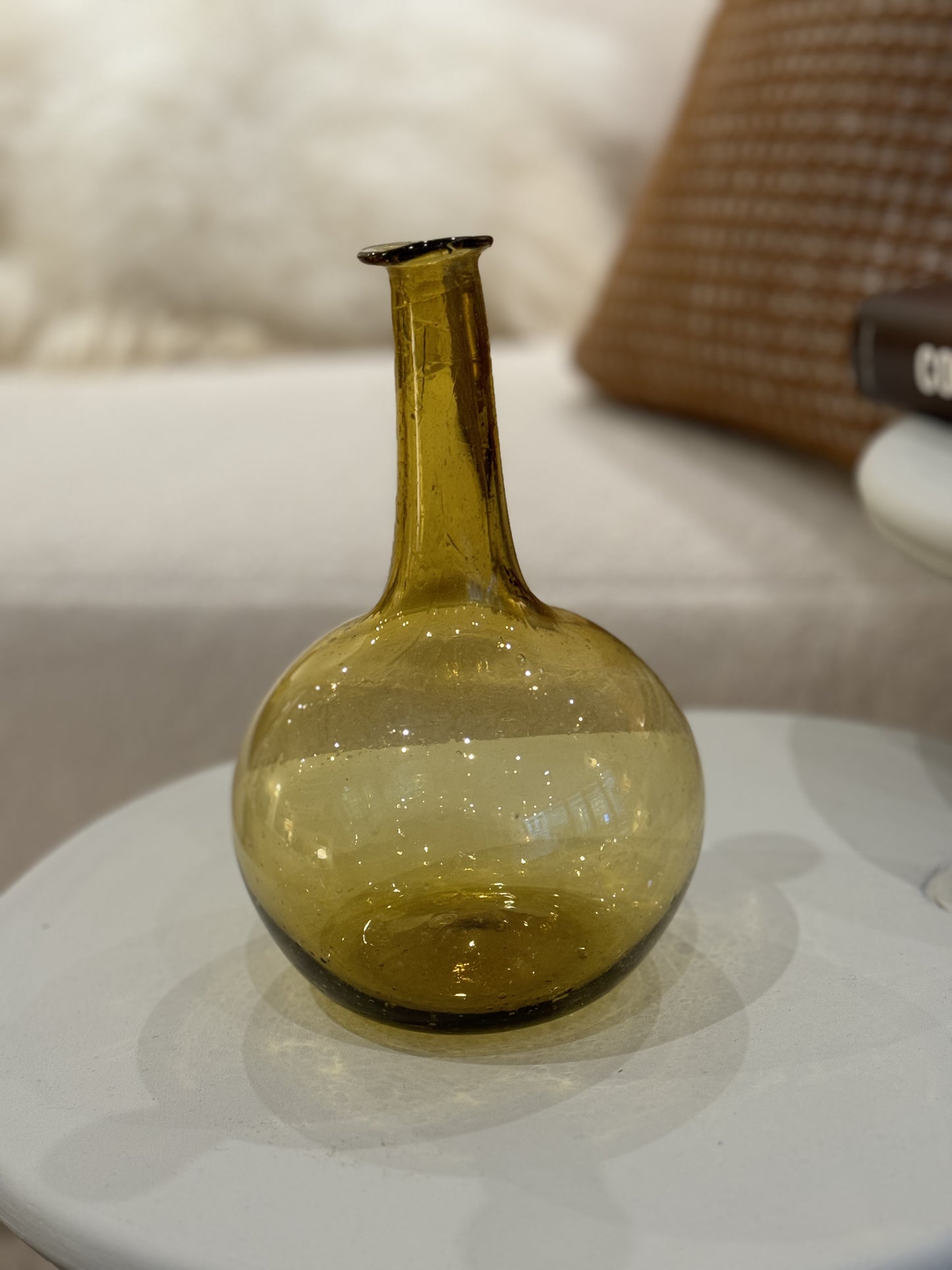 Flared glass vase