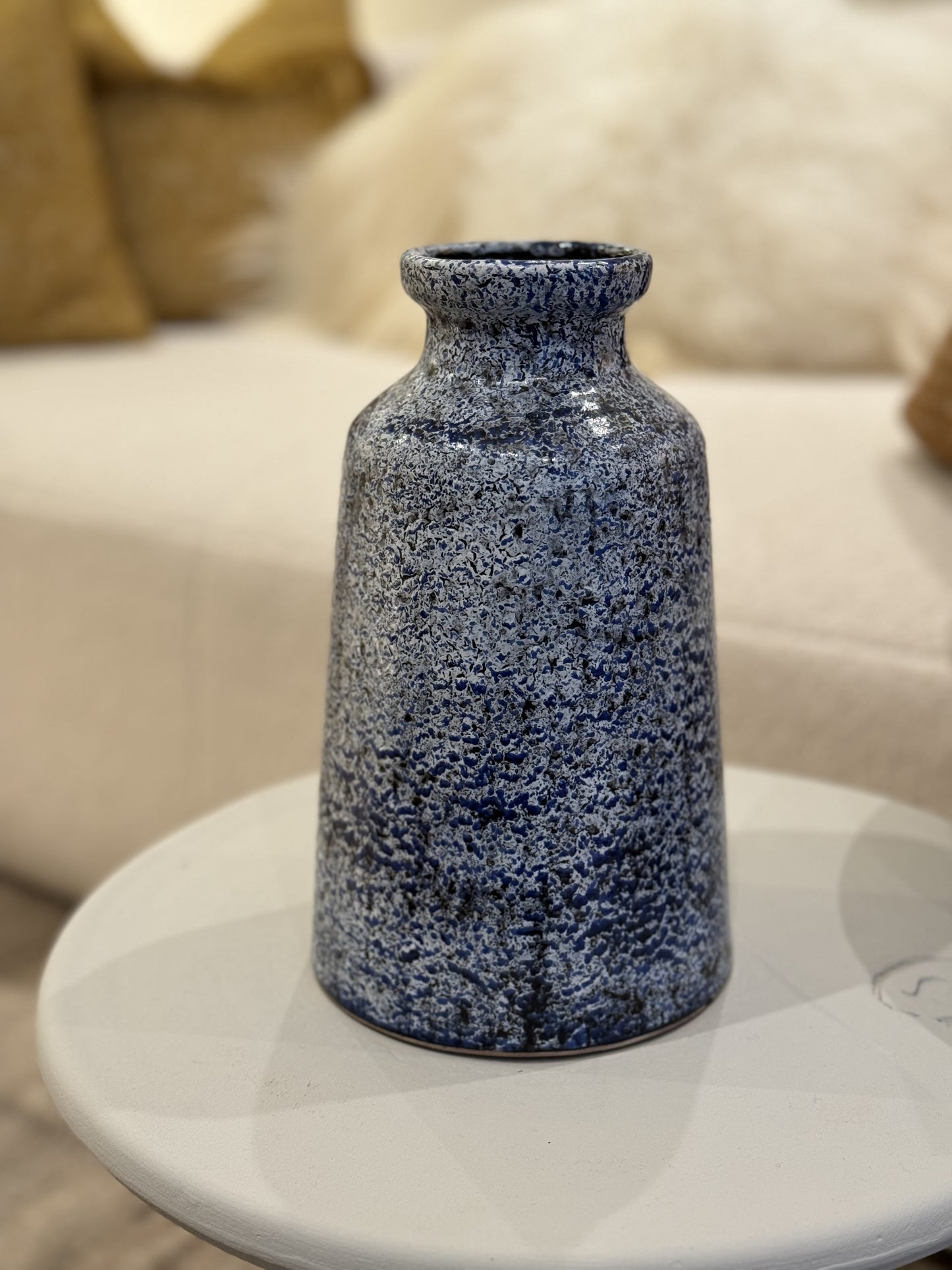 Splash blue vase