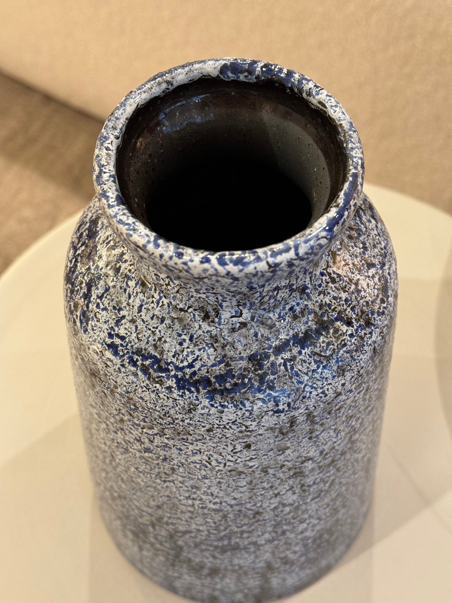 Splash blue vase