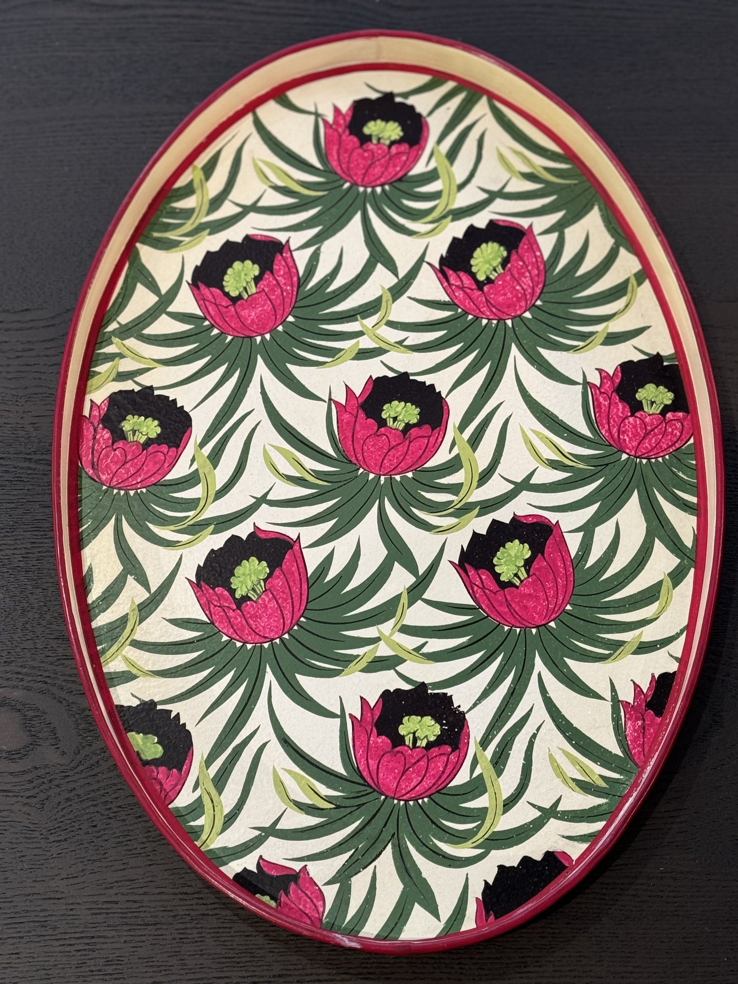 Handpainted Iron Trays 48x39 cm