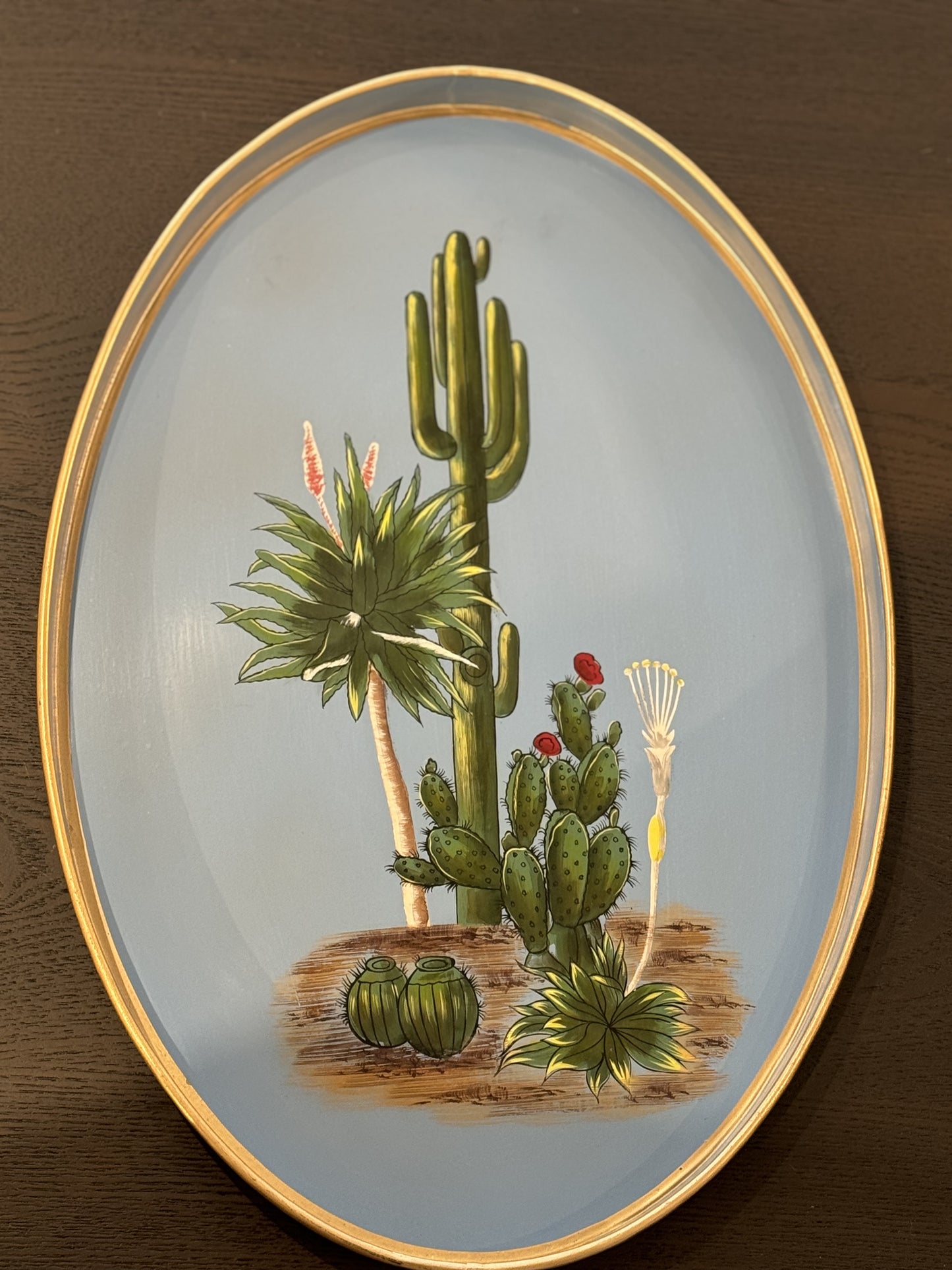 Handpainted Iron Trays 48x39 cm