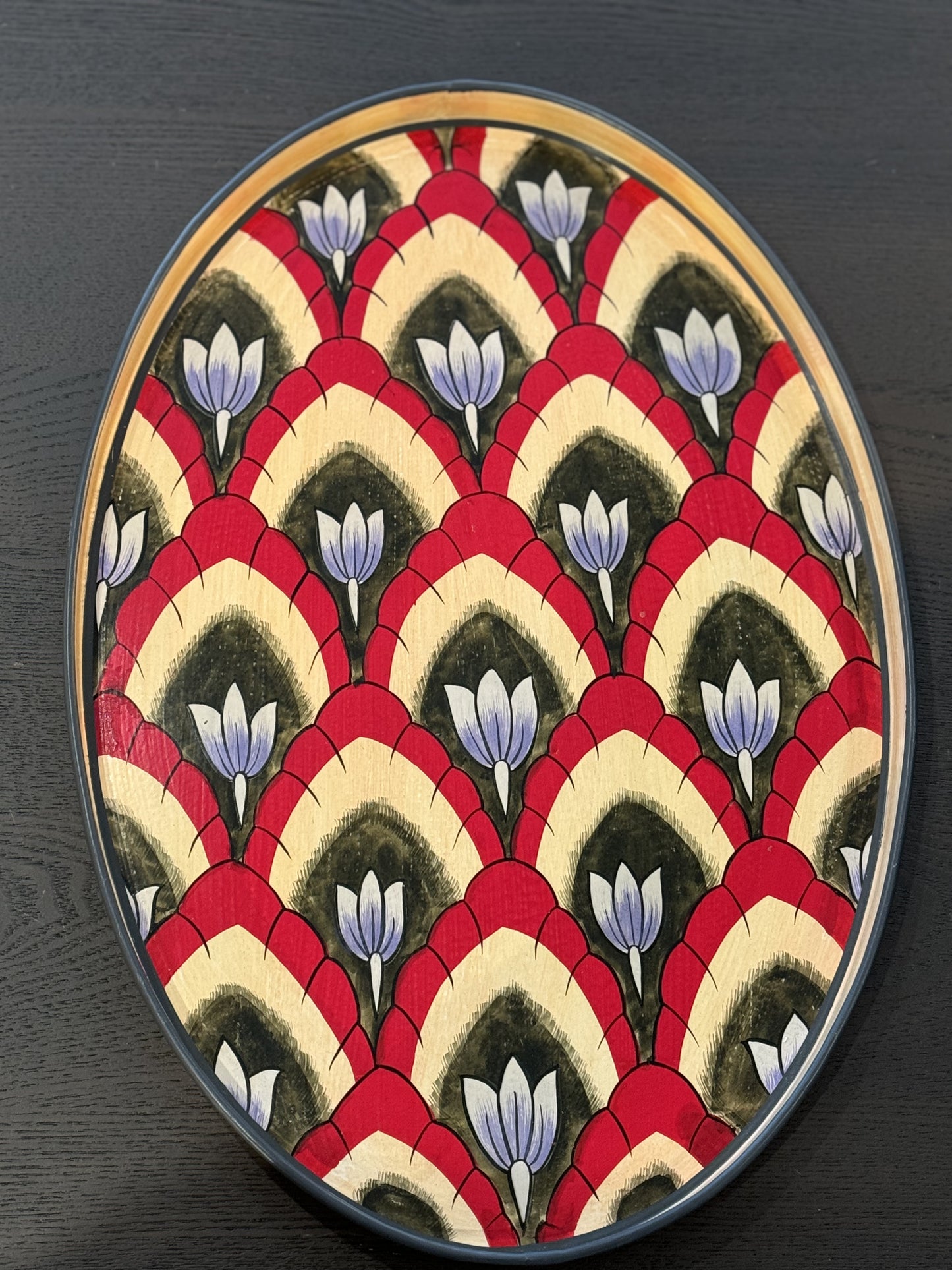 Handpainted Iron Trays 48x39 cm