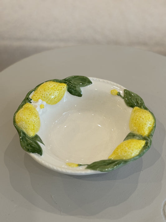 Hand Painted Lemon Ceramic Plate