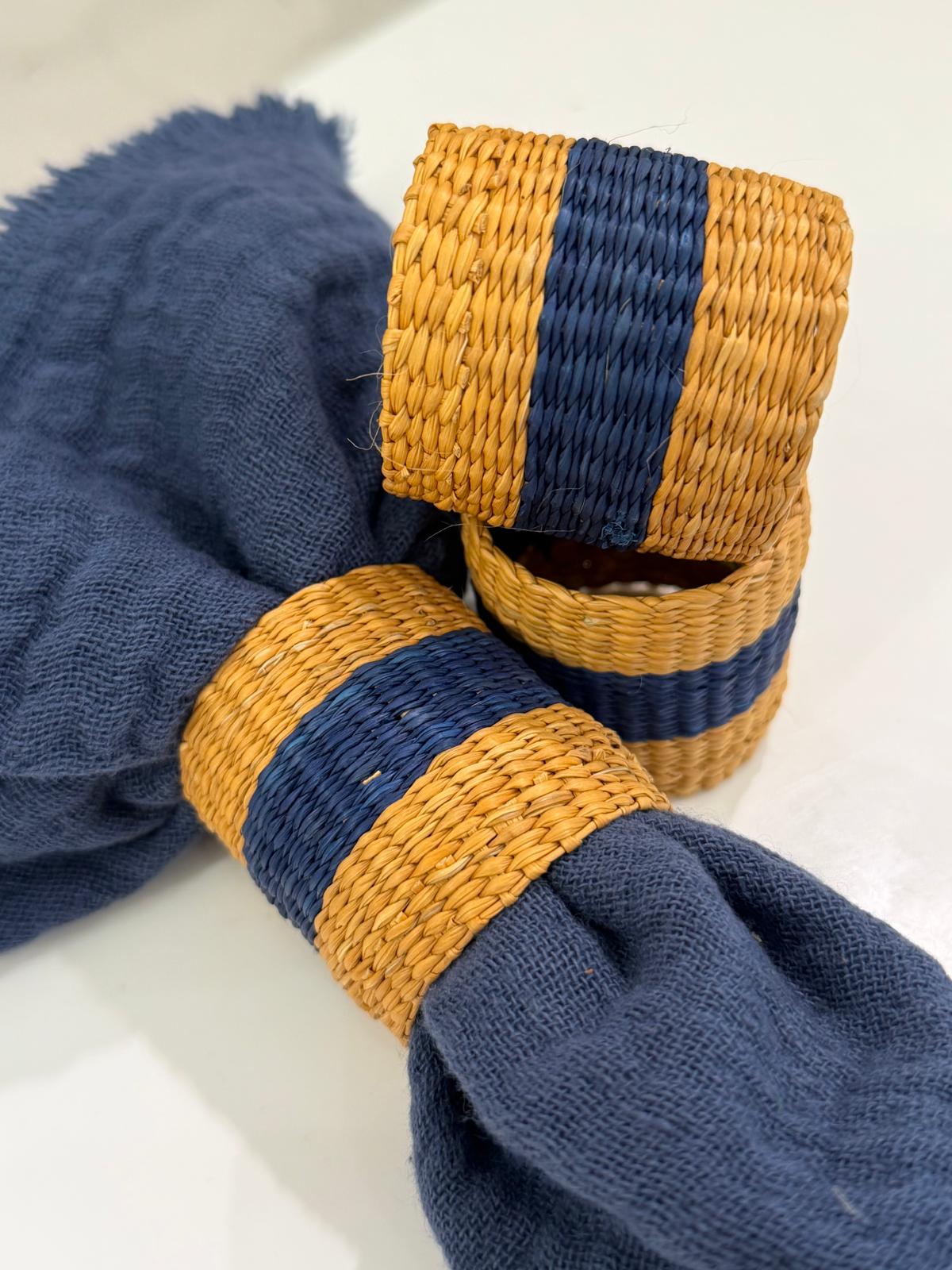 Straw napkinrings set of 6