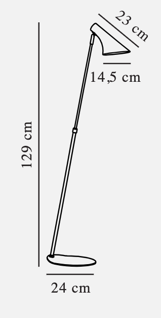 Vanila floor lamp: black