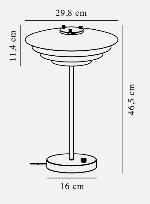 Bretagne table lamp: white
