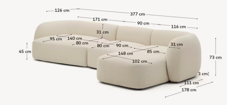 Bouclé sofa