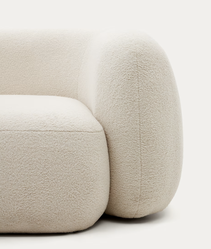 Bouclé sofa and pillow (E-mail to order)