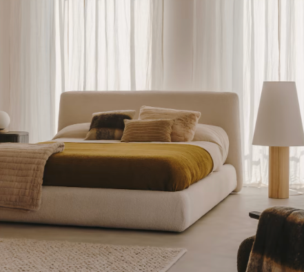 Bouclé bed - E-mail to order