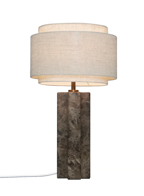 Marble beige table lamp