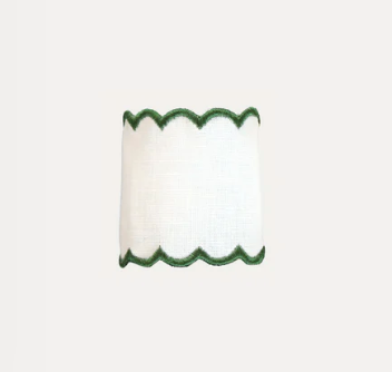 Embroided napkin ring